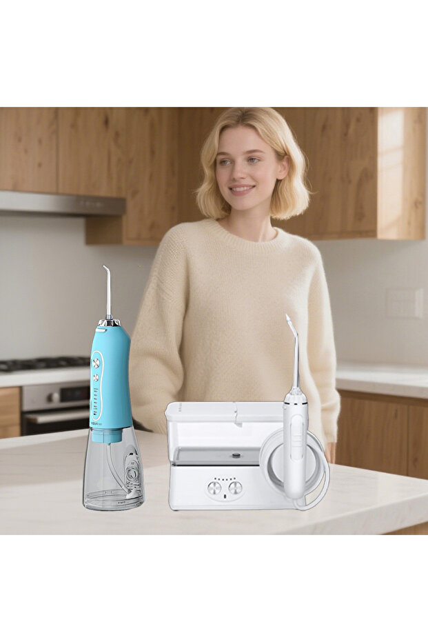 Water Flosser Cleaning Set - Multiple Replacement Nozzles, for Home and Travel