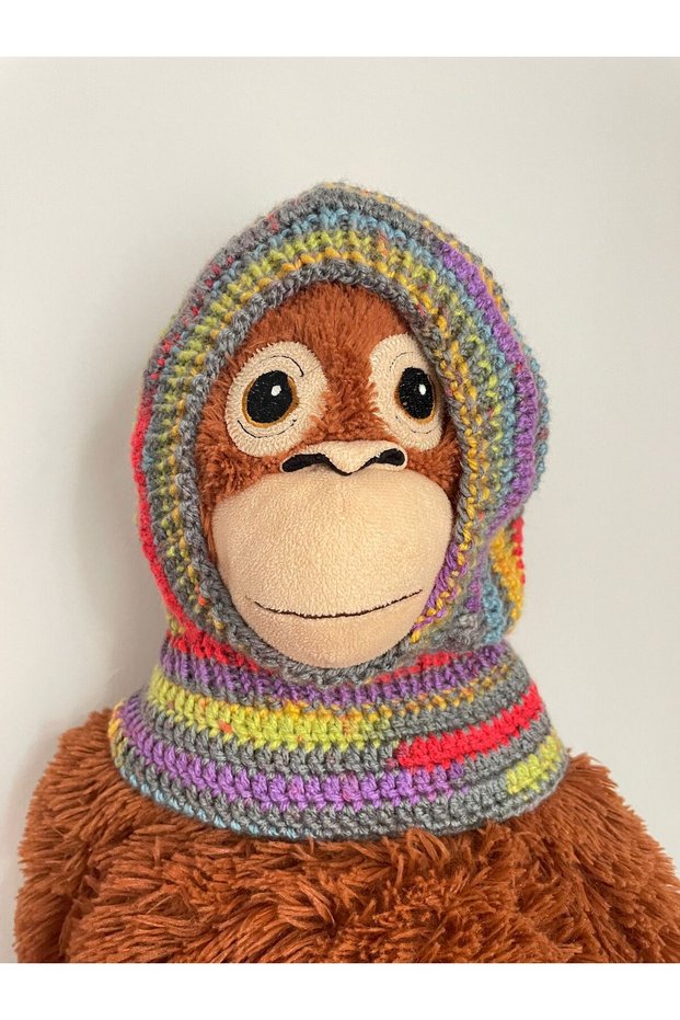 Baby Kids Hand Knitted Knitted Neck Collar Beanie Balaklava Gray Yellow Green Red Blue Mixed Color