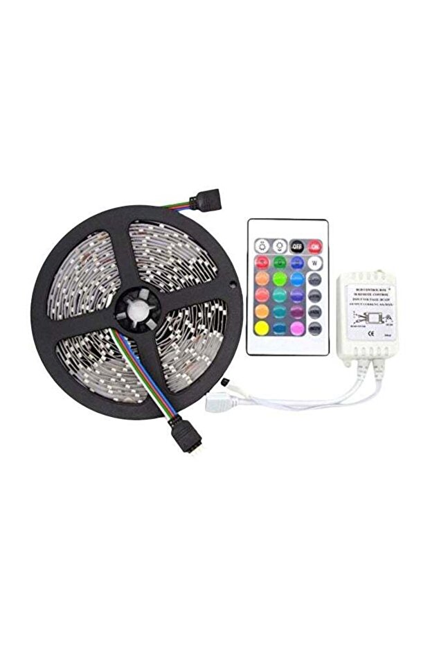 شريط إضاءة LED مع لوحة تحكم عن بعد باللون الأحمر/الأخضر/الأزرق