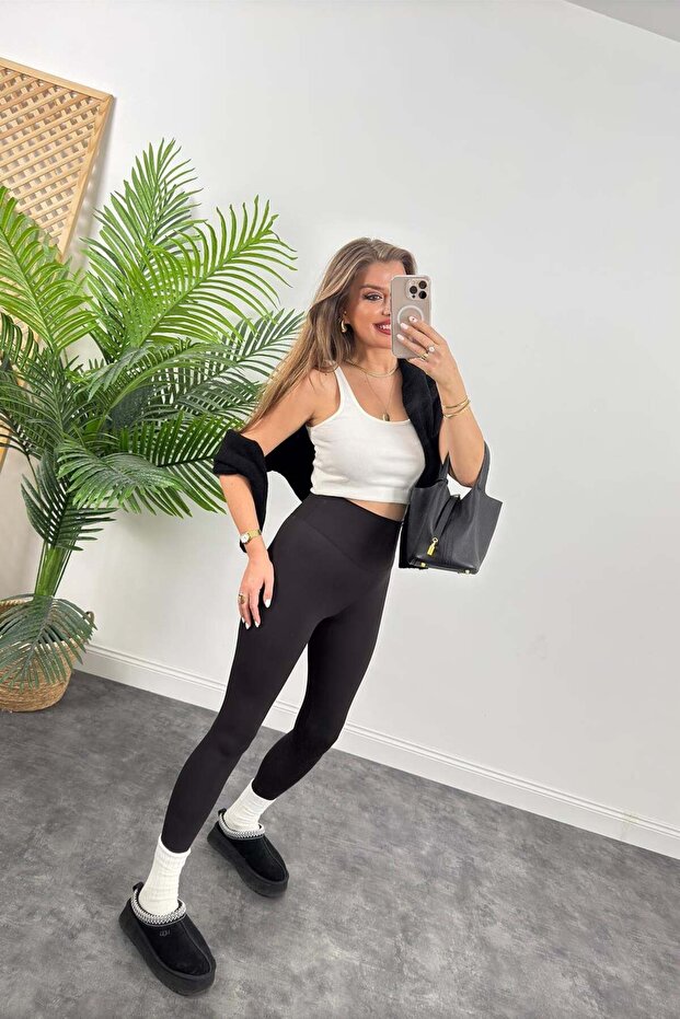 Premium Seri Modal Kumaş Lüks Basic Tayt - 2