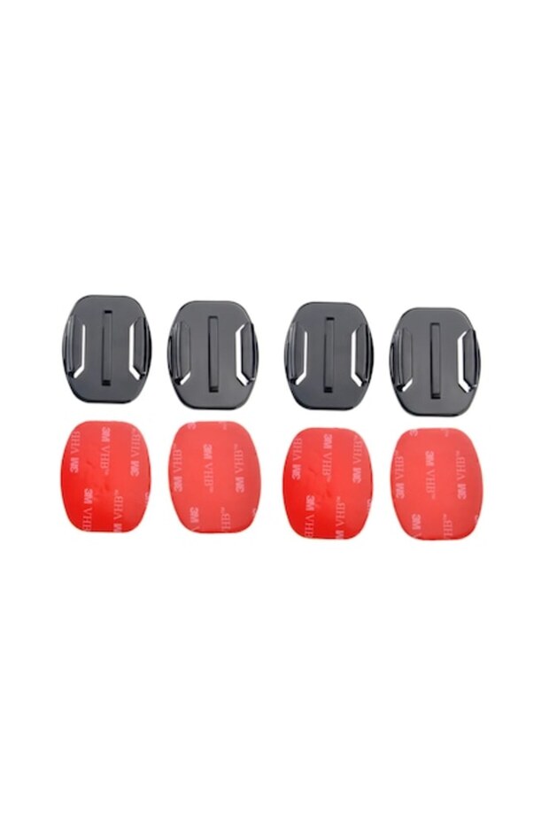 3M quick-release adhesive mounts, straight, 4 sets (for flat surface) - 1