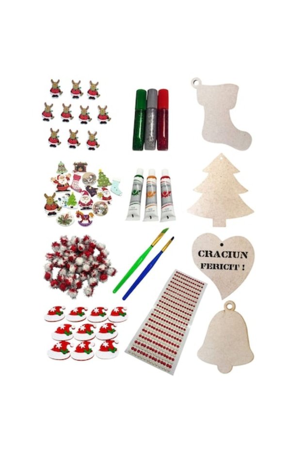 Sovaldi Creative Set for Making Christmas Baubles, 609 Pieces, Multicolor