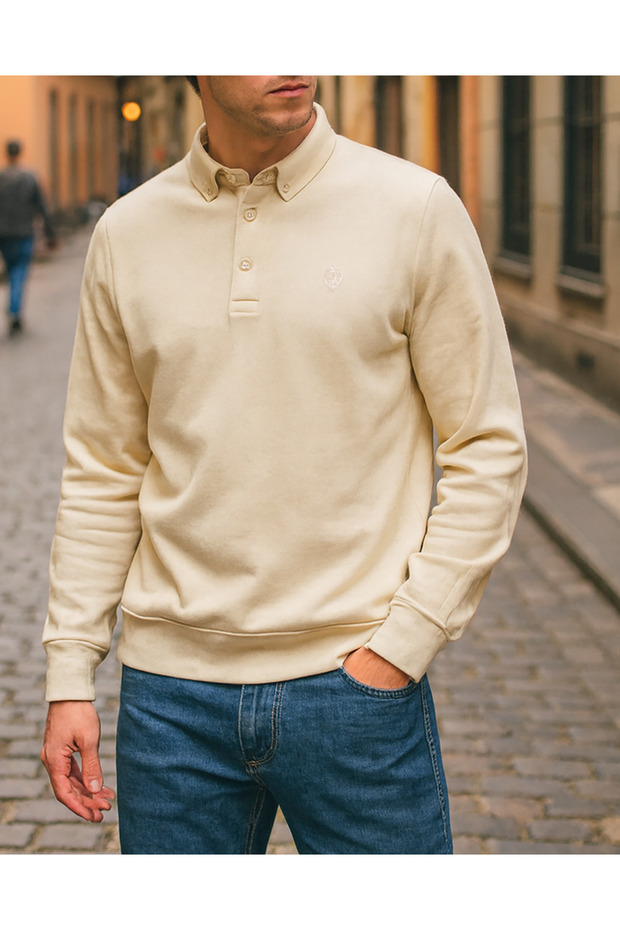 Düğme yakalı selanik Triko - 2