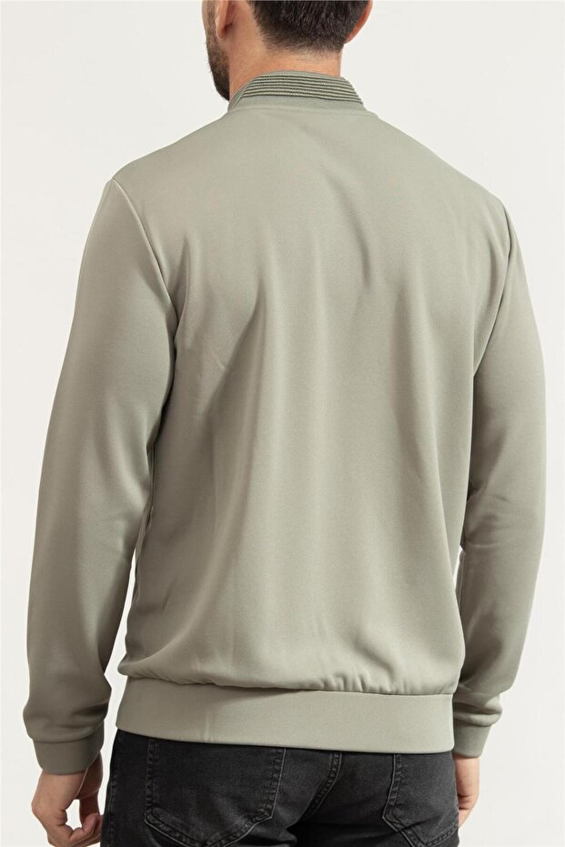 Erkek Fermuarlı Sweatshirt - 3