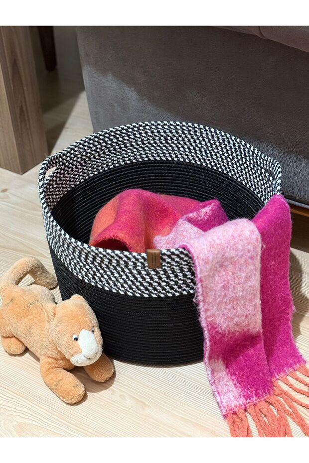 Jute Wicker Basket, Organizer Basket, Wicker Woven Basket 40cm X 30cm