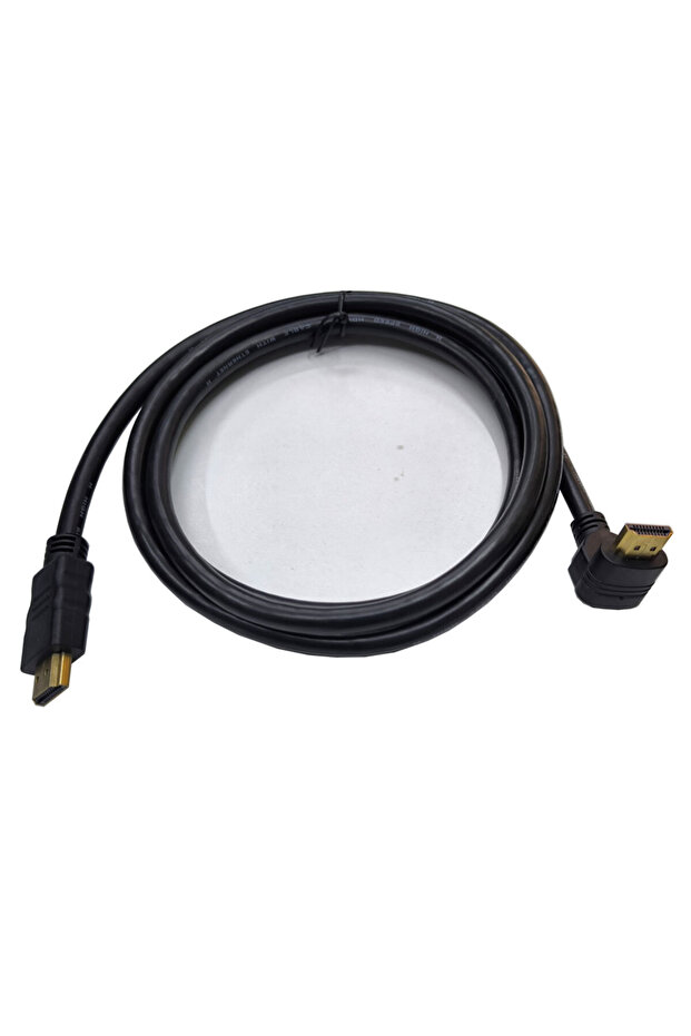 كابل HDMI من النوع L بزاوية 270 درجة، كابل HDMI عمودي على شكل L بطول 1.5 متر