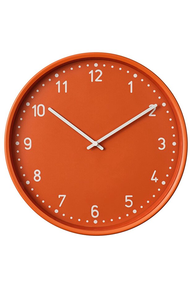 duvar saati, turuncu, 38 cm - 4