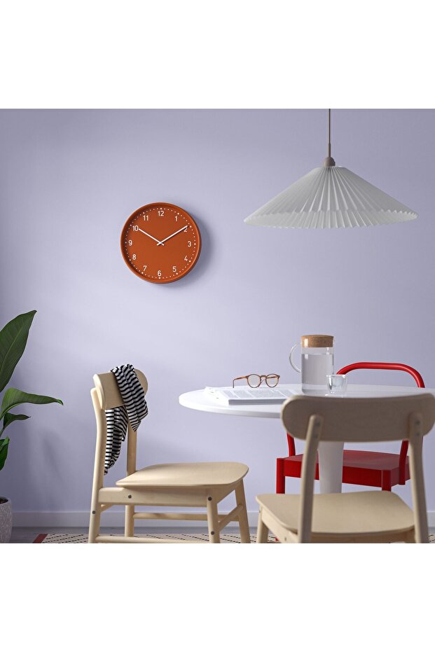 duvar saati, turuncu, 38 cm - 3