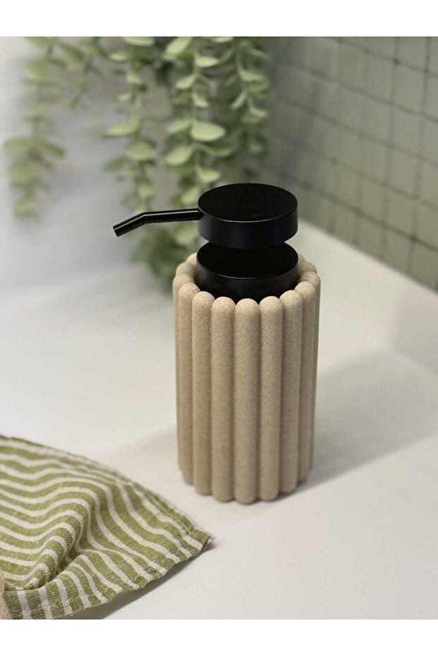 Bej Soft Polyresin Sabunluk - 5