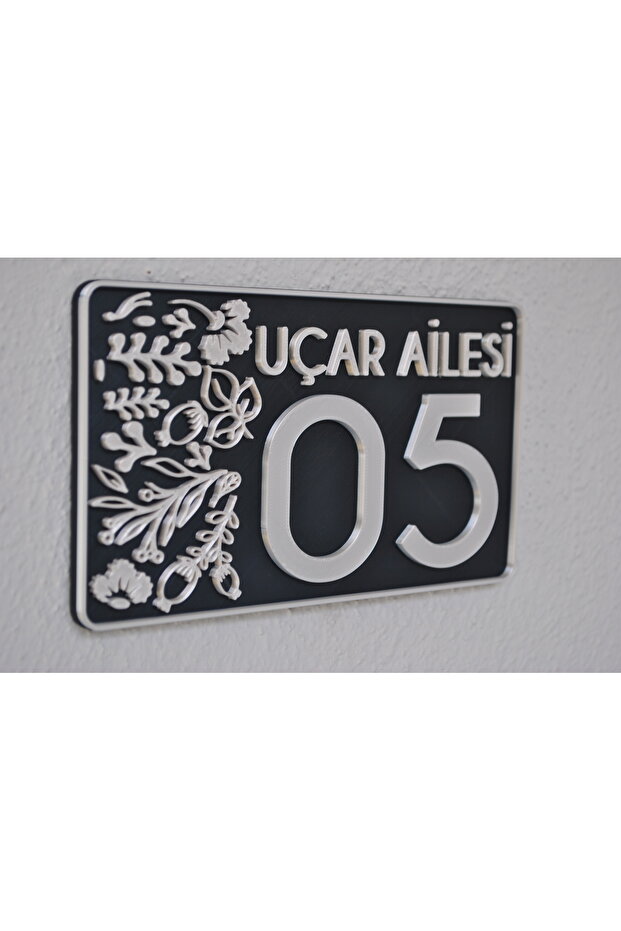 Kapı numarası, dış kapı süsü , kapı süsü , numaralık, modern kapı süsü - 6