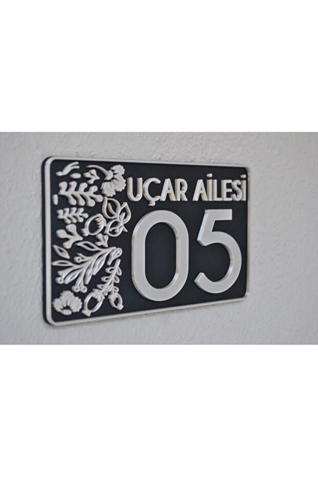 Kapı numarası, dış kapı süsü , kapı süsü , numaralık, modern kapı süsü - 3