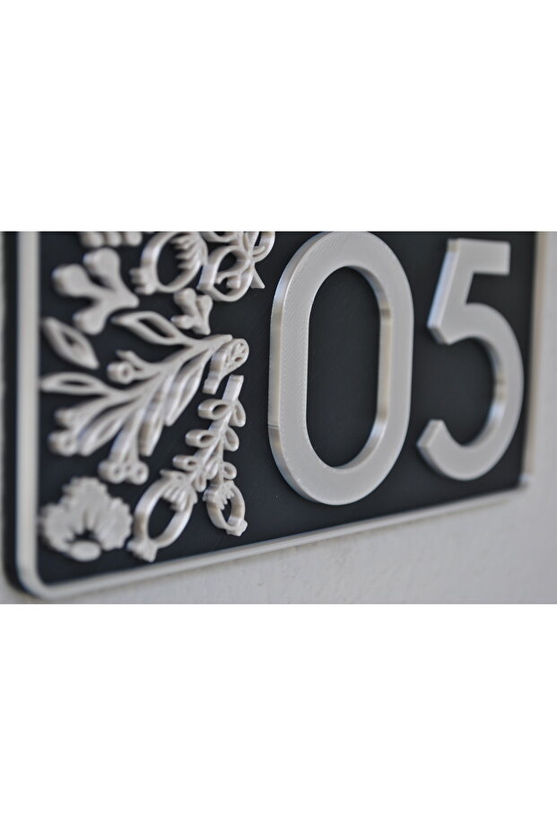 Kapı numarası, dış kapı süsü , kapı süsü , numaralık, modern kapı süsü - 4