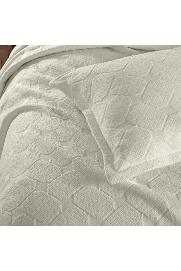 Nerida Bedspread Single Size Ecru - 3