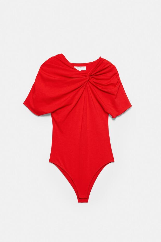 Düğüm detaylı dekolteli body - 5