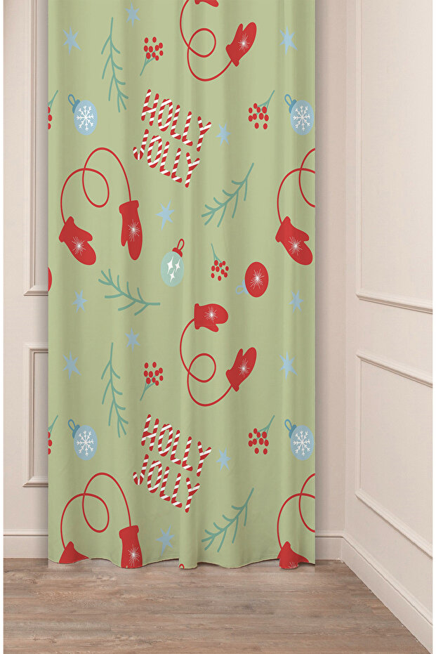 Christmas Pine Tree Christmas Tree Snow New Year Christmas Patterned Specially Designed Digital Printed Background Curtain