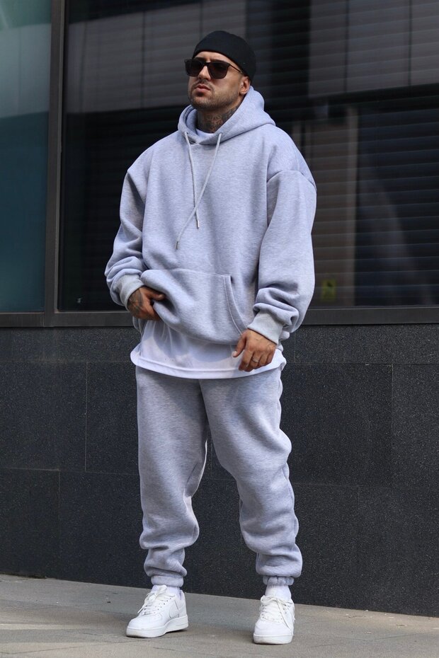 Winter Tracksuit Set with Wool Inside 3 Threads - 2