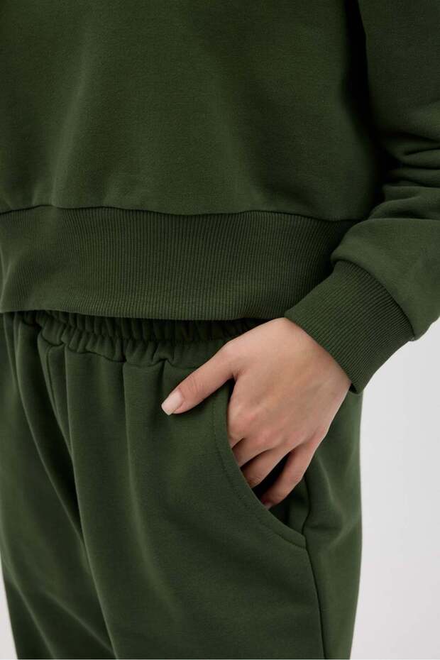 Cozy Bisiklet Yaka Sweatshirt - 5