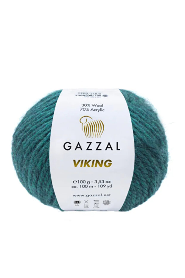 Viking 4-Pack – 100 g 100 M, 30% Wool 70% Acrylic Thick Winter Knitting Set-4 Pcs-4014