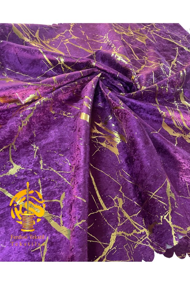 Sofa Bed Cover New Fashion Gold Leaf Decorative Dark Purple Color Sponge Sofa Cover 1Pc
