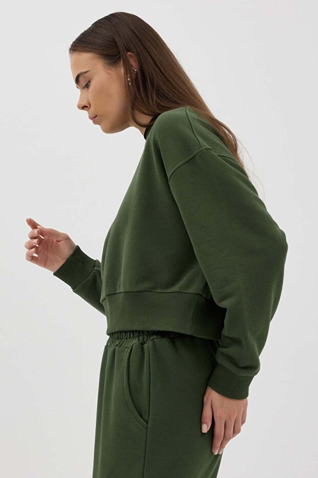 Cozy Bisiklet Yaka Sweatshirt - 4