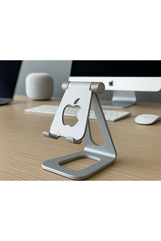 Apple Compatible Lockable Adjustable Smartphone Stand Desktop Holder - 1