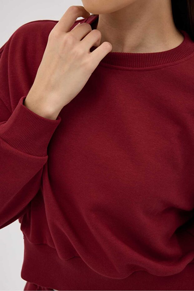 Cozy Bisiklet Yaka Sweatshirt - 4