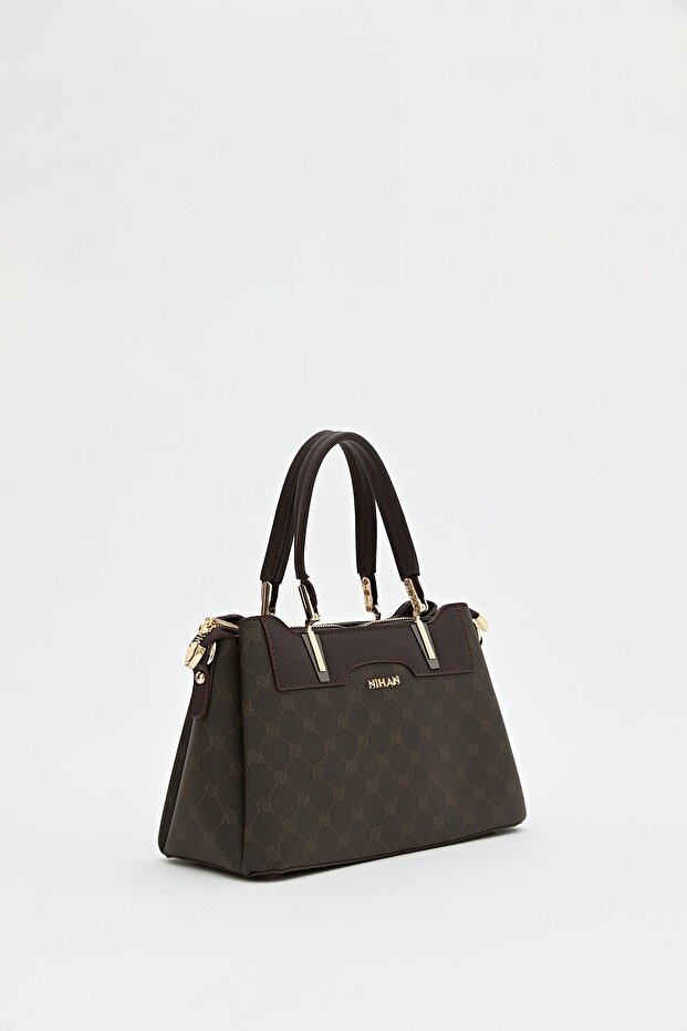 Monogram Tote Çanta Kahve - 2