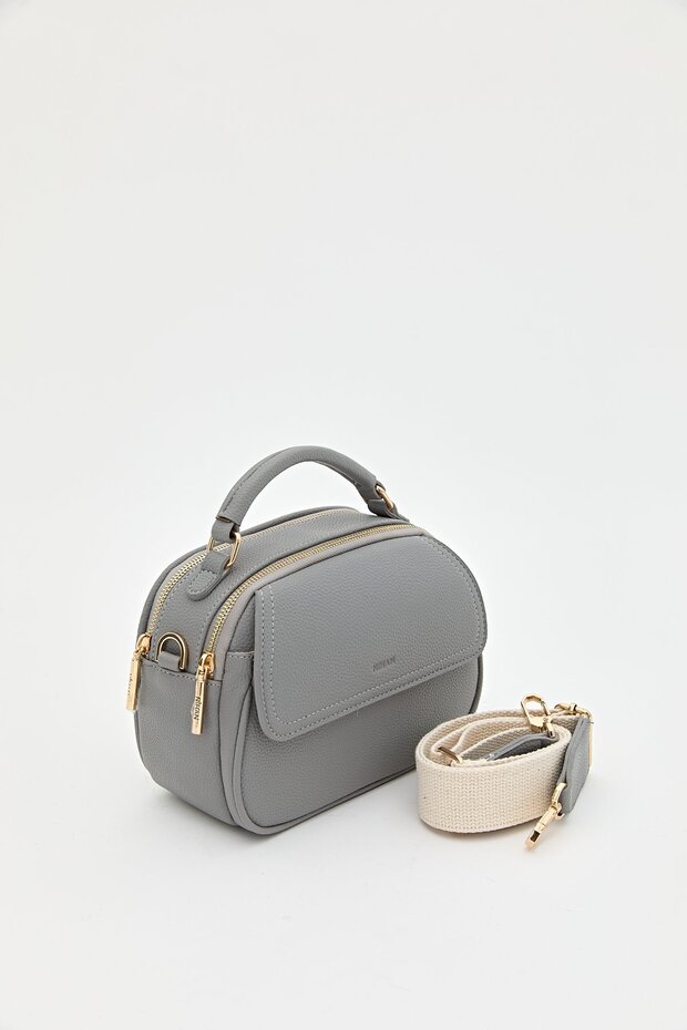 Çapraz Askılı Çanta Gri - 1