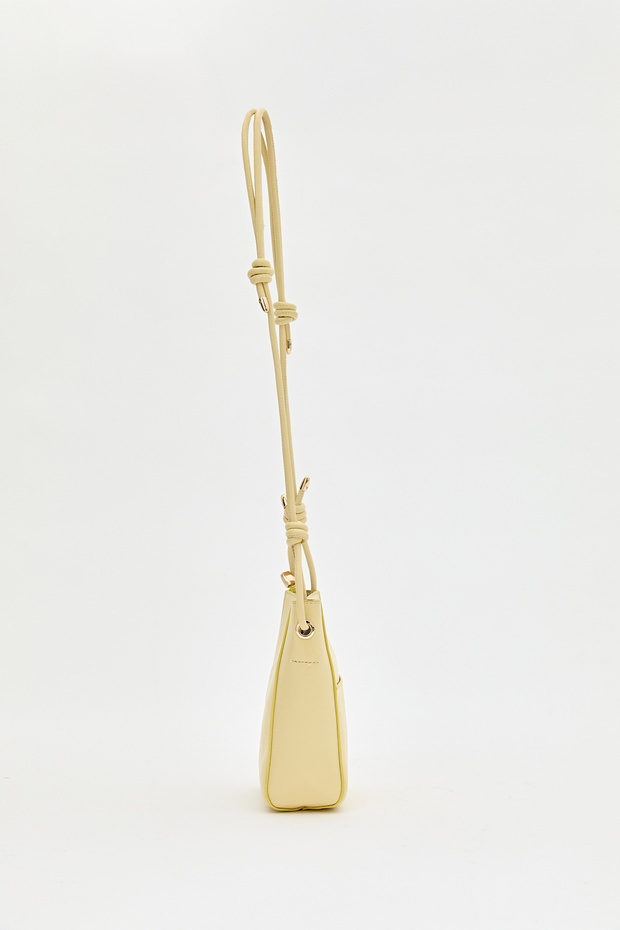 Çapraz Askılı Mini Çanta Sarı - 3