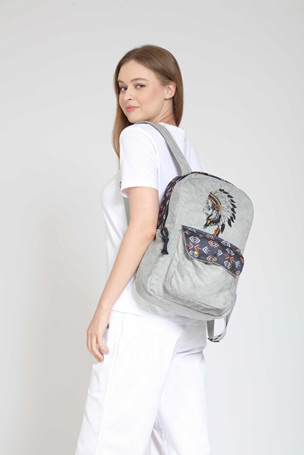 Native American Embroidered Ethnic Authentic Bohemian Daily Travel Backpack