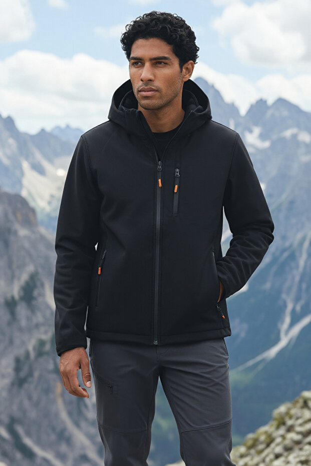 معطف X-Hood Pro قابل للفصل بغطاء رأس من نوع Softshell