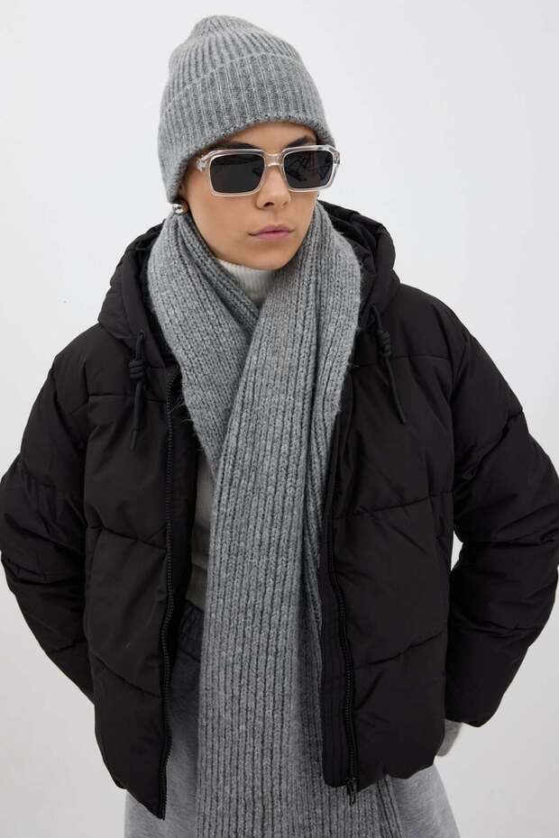 Fitilli Örme Atkı - 3