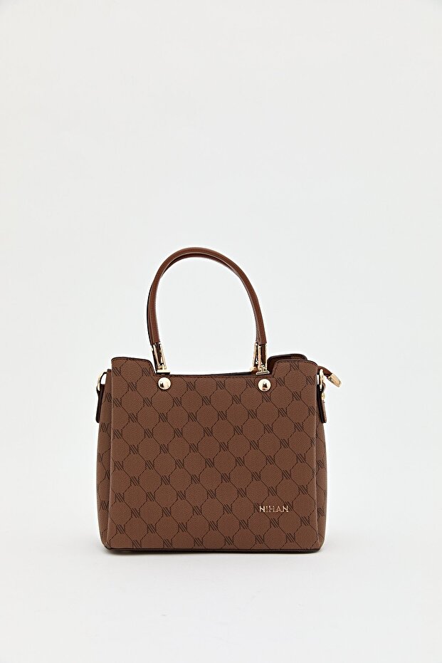 Monogram Tote Çanta Taba - 2