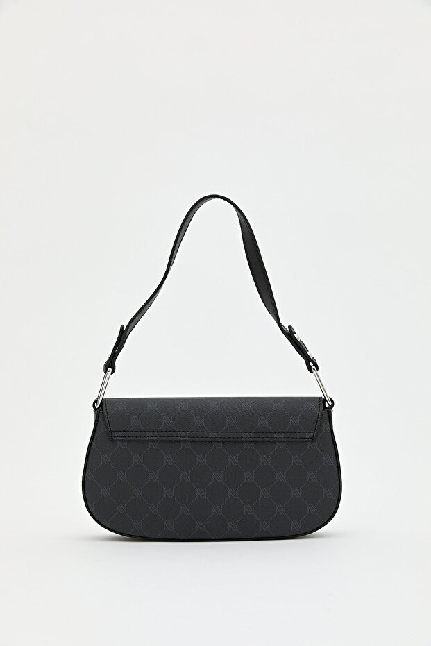 Monogram Clamshell Shoulder Bag Black - 4