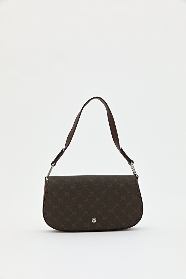 Monogram Covered Shoulder Bag Brown - 2