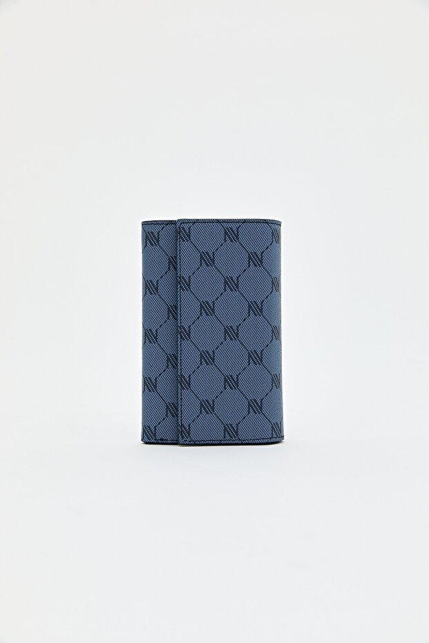 Monogram Wallet Navy Blue - 2
