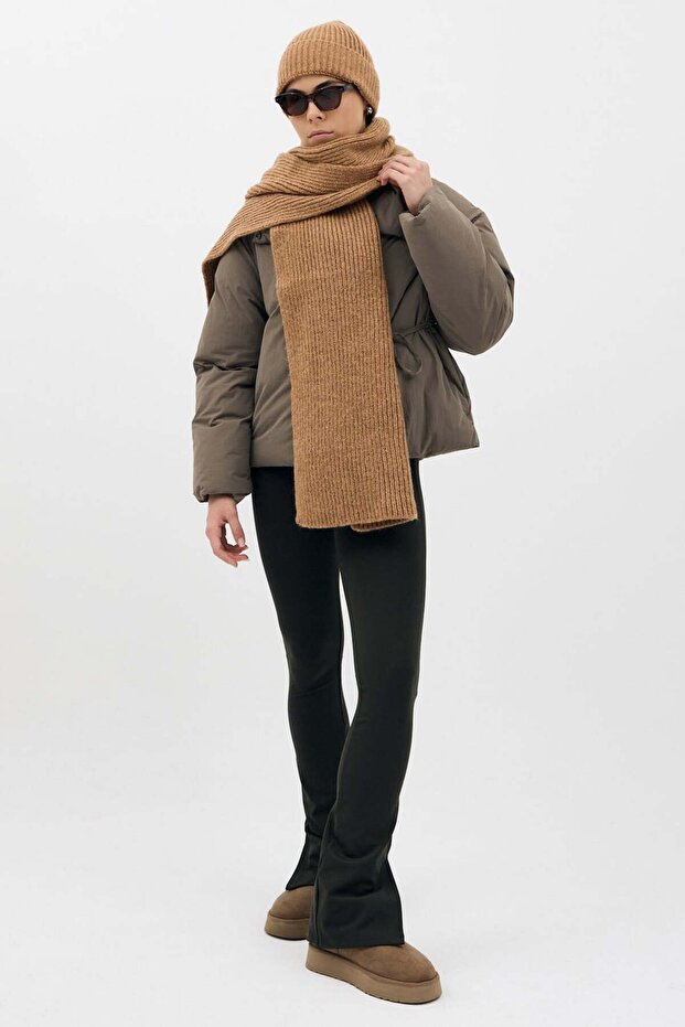 Fitilli Örme Atkı - 2