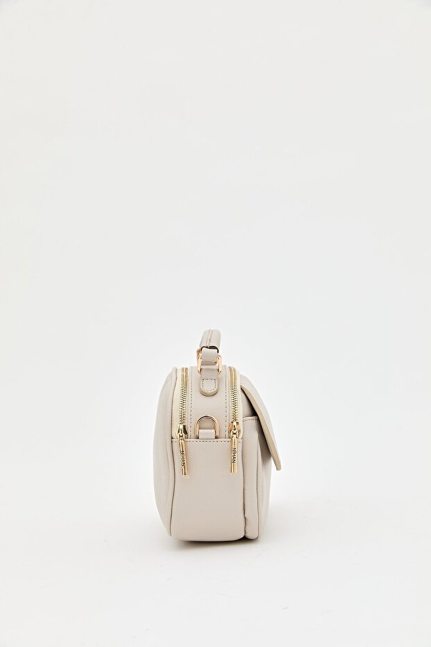 Çapraz Askılı Çanta Bej - 3