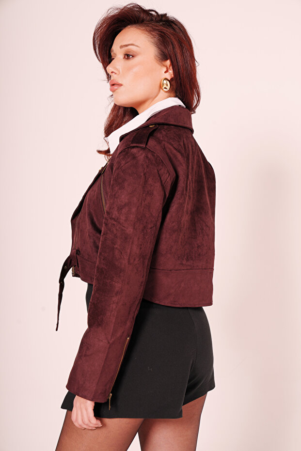 Süet Biker Ceket - 4