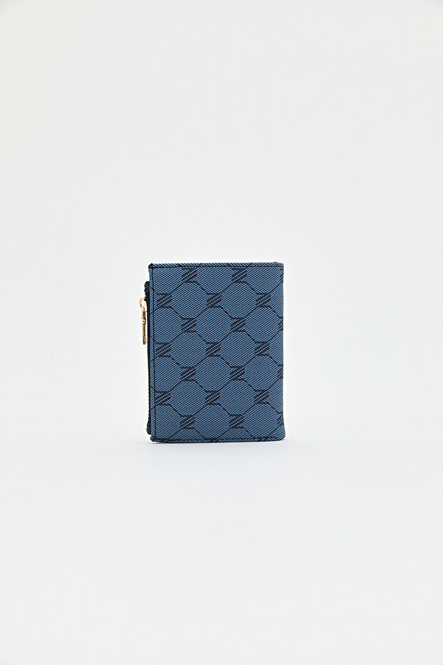 Monogram Wallet Navy Blue - 3