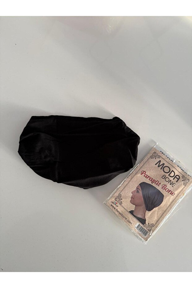 Siyah Penye Paraşüt Bone - 2