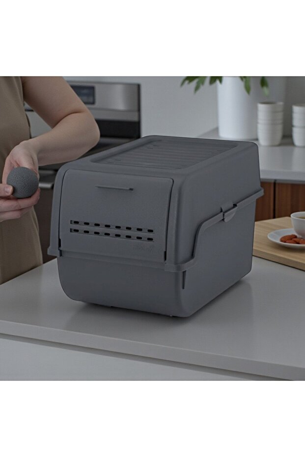 منظم متعدد الأغراض تكنو MT-40 S-Box سعة 8 لتر، لون أنثراسيت، قطعة واحدة