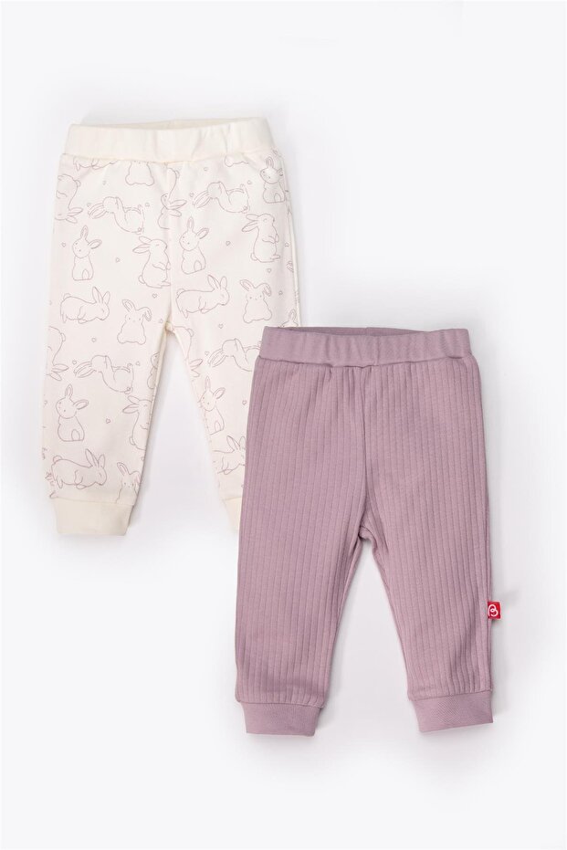 Pants Without Paddies, 2-Pack (Cute Bunny) Purple