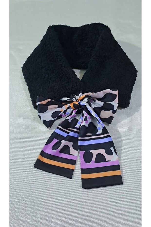 fularlı peluş boyunluk, atkı - 3