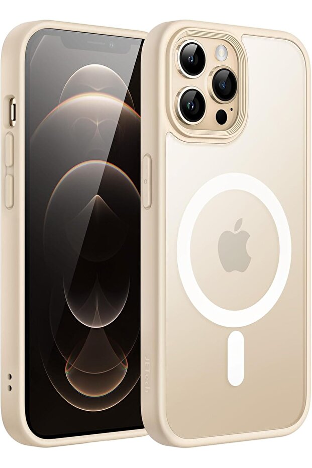 Magnetic Case for iPhone 12 Pro Max 6.7-Inch (Light Gold)
