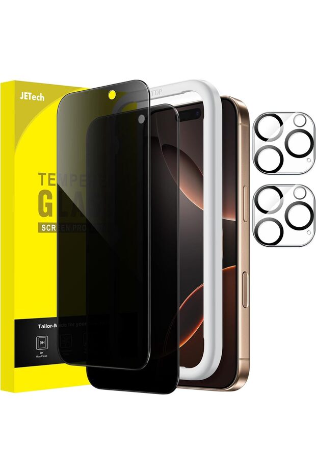 Privacy Screen Protector for iPhone 16 Pro Max (6.9-inch) - Camera Lens Protector, Anti-Spy T