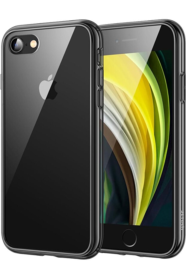 Case for iPhone SE 3/2 (2022/2020), iPhone 8/7, 4.7-Inch, Shockproof Bumper (Black)