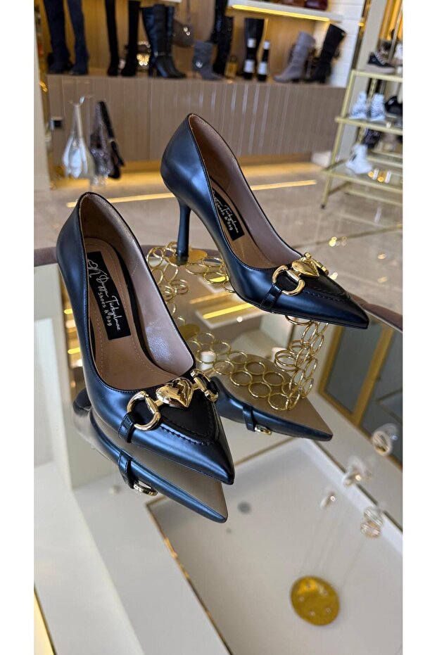 Imported Women's Stiletto with Heart Accessories