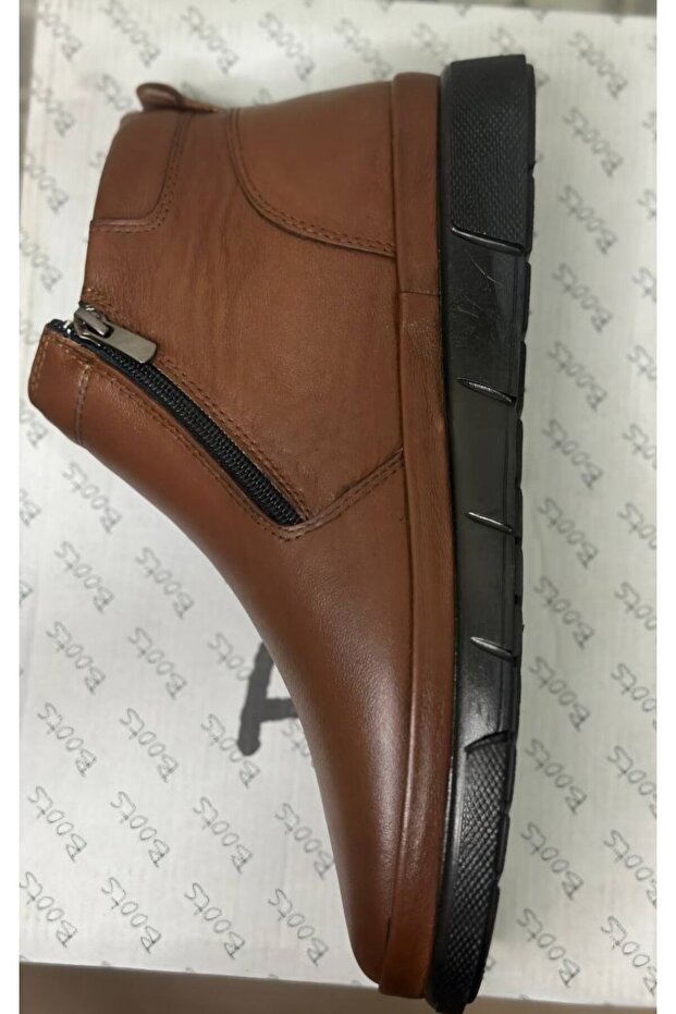 Taba Deri Erkek Kışlık Bot - 3