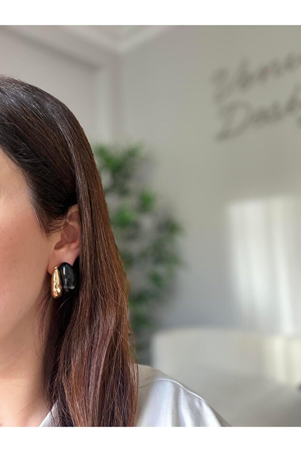 Çelik Fin Küpe - 3